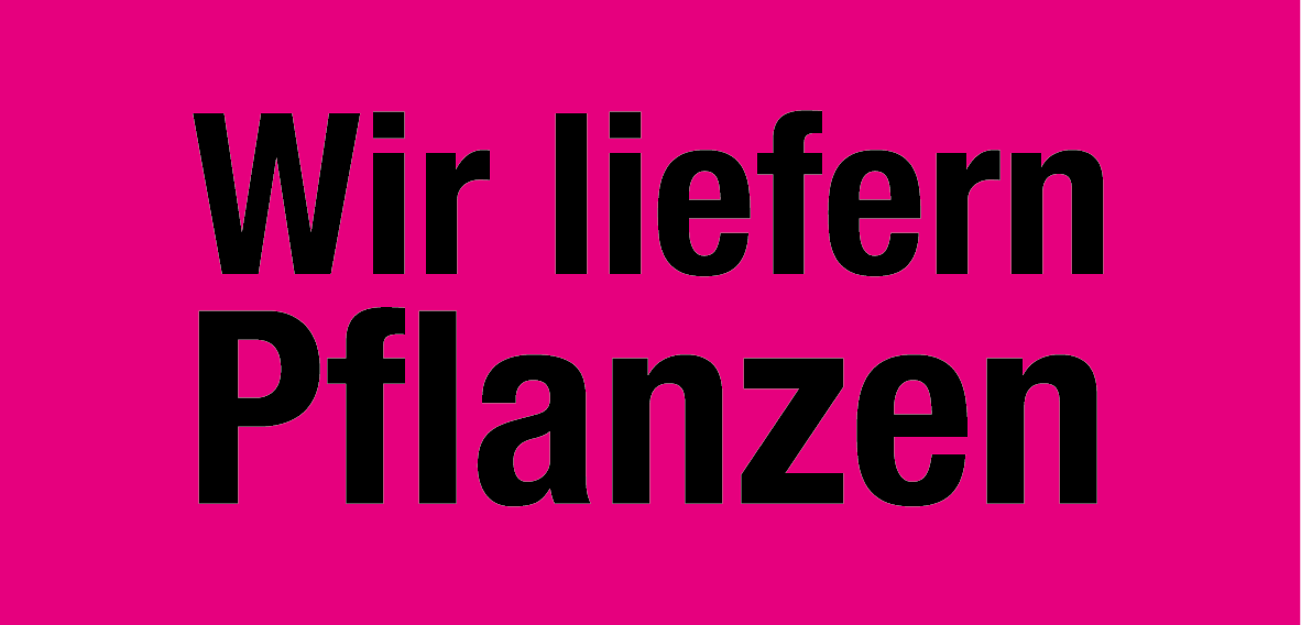 Wir liefern Pflanzen